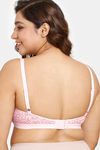 Rosaline Everyday Double Layered Non-Wired 3/4th Coverage Supper Support Bra - Pink Dainty Pt — thumbnail 2
